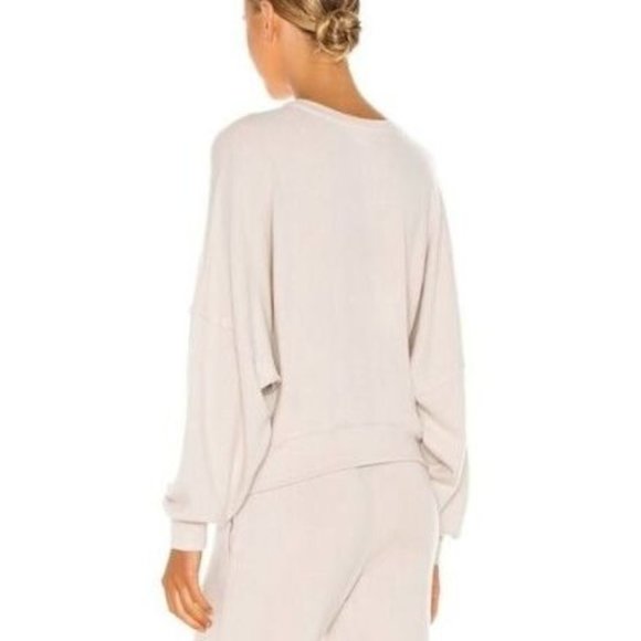 Lovers + Friends Slouchy Sweatshirt in Cream Beige - Picture 9 of 9